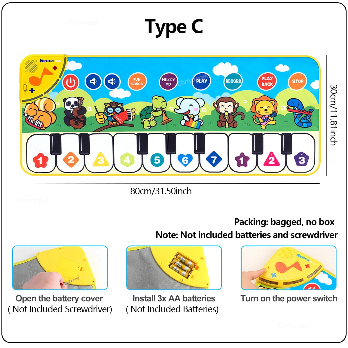 Kids Piano Play Mat