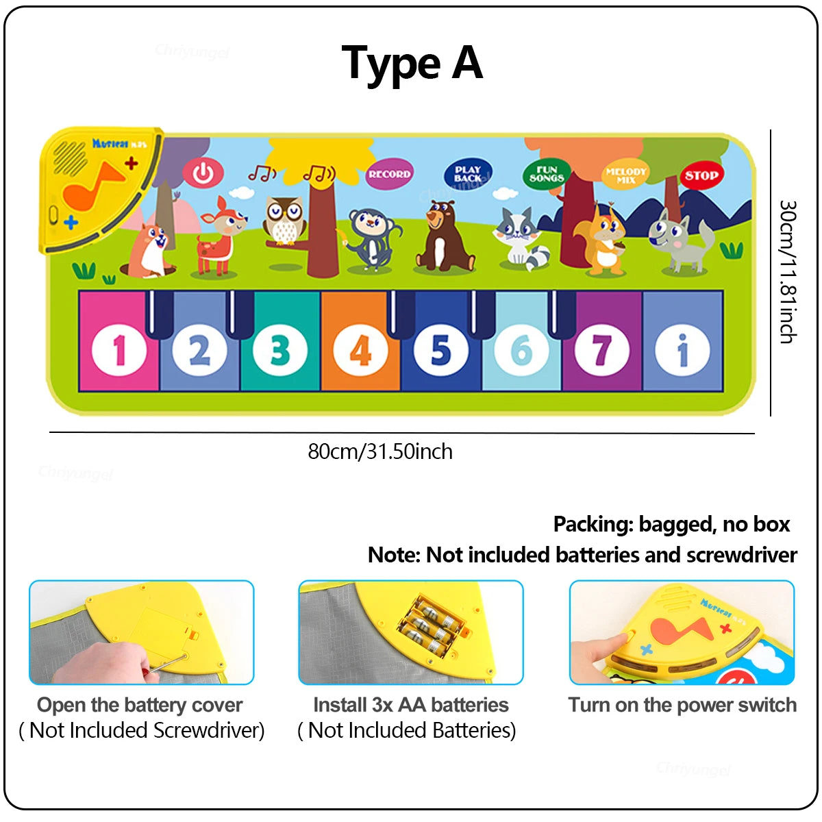Kids Piano Play Mat