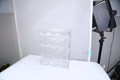 4-Tier Stackable Bottle Storage Organizer