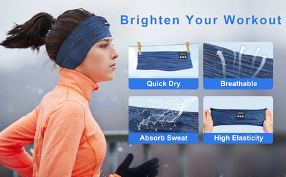 Wireless Bluetooth Sports Headband Earphones